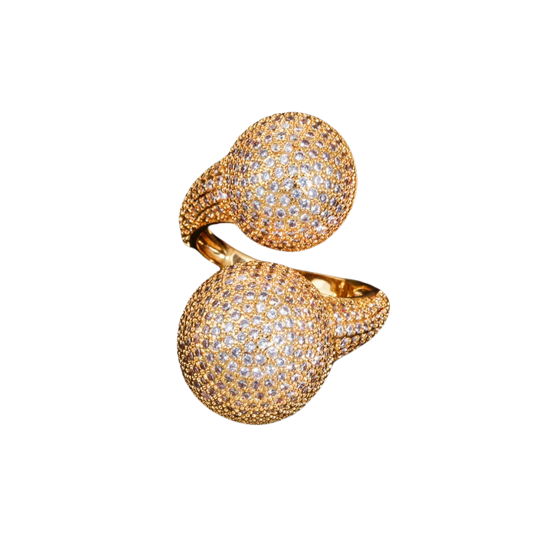 Poppy Adjustable Ring in Gold