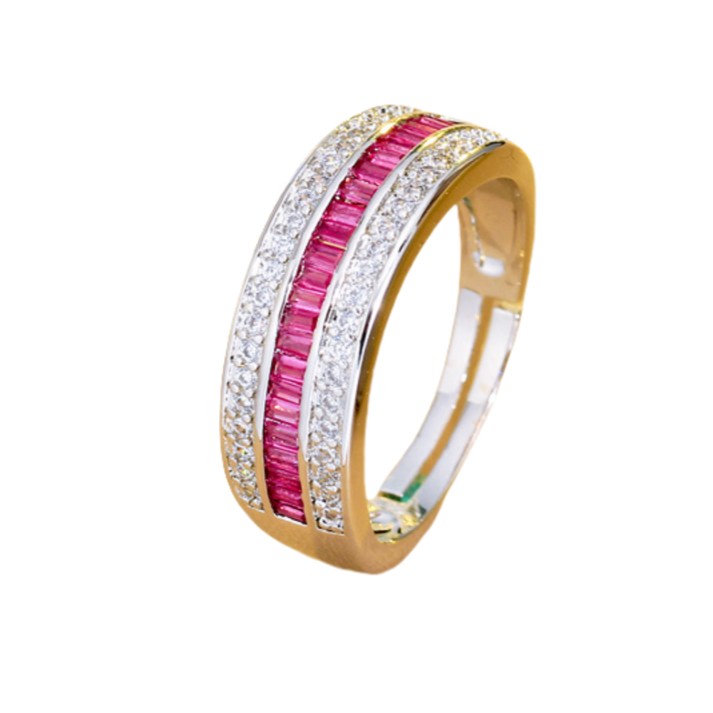 Remy Adjustable Ring in Pink