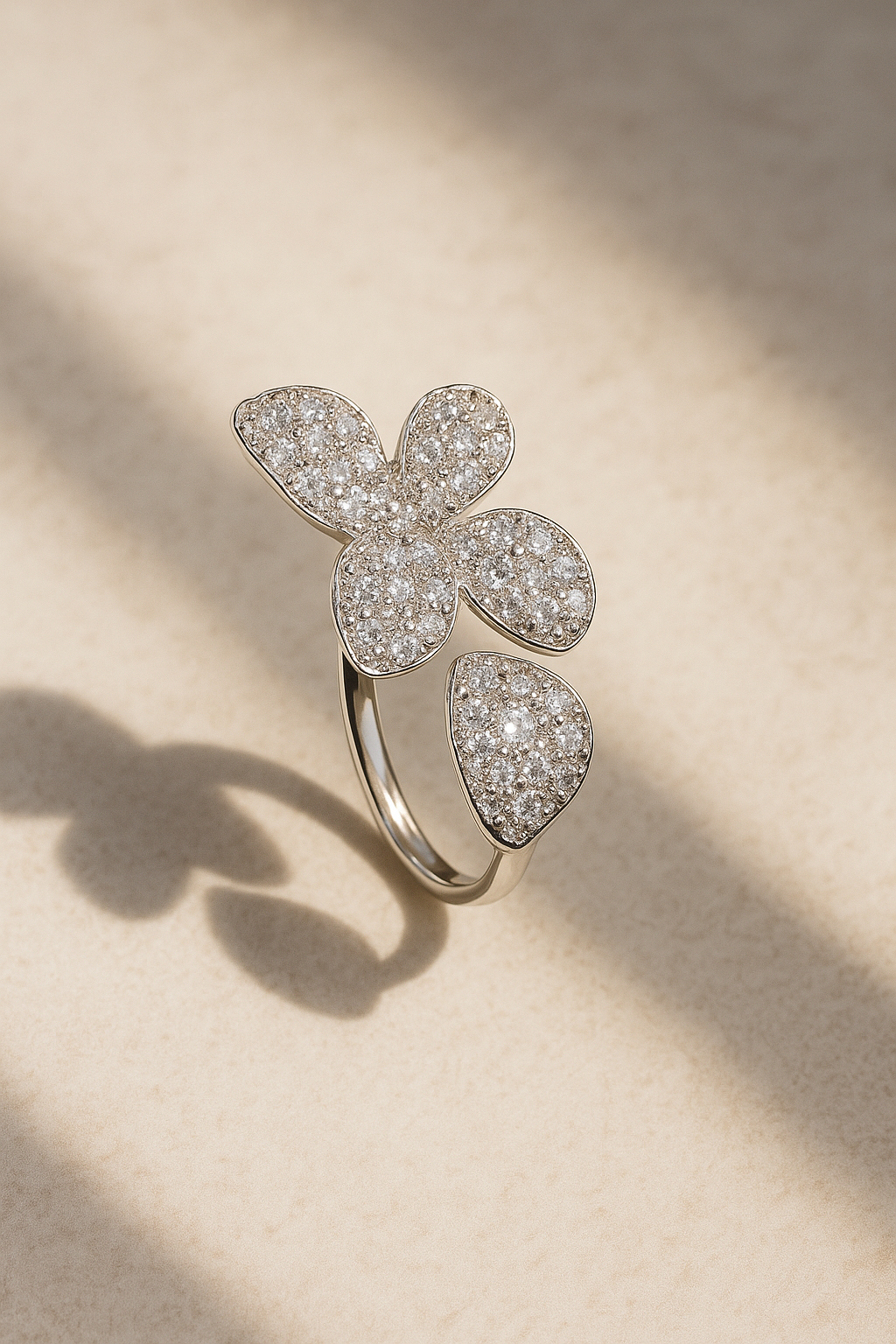 Hana Adjustable Ring in Silver