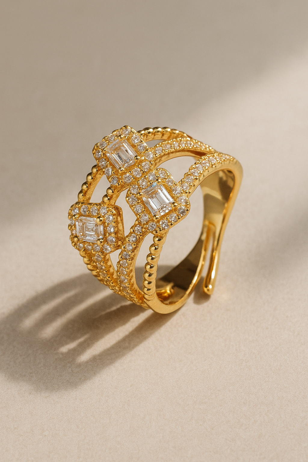 Gylis Adjustable Ring in Gold