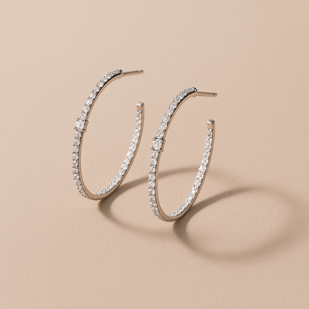 Alexis Designer Hoop Earrings
