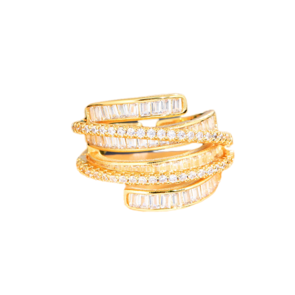 Neeka Adjustable Ring in Gold