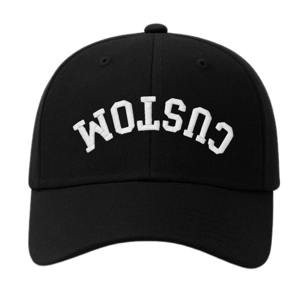 Custom Embroidered Hats with Inverted Words