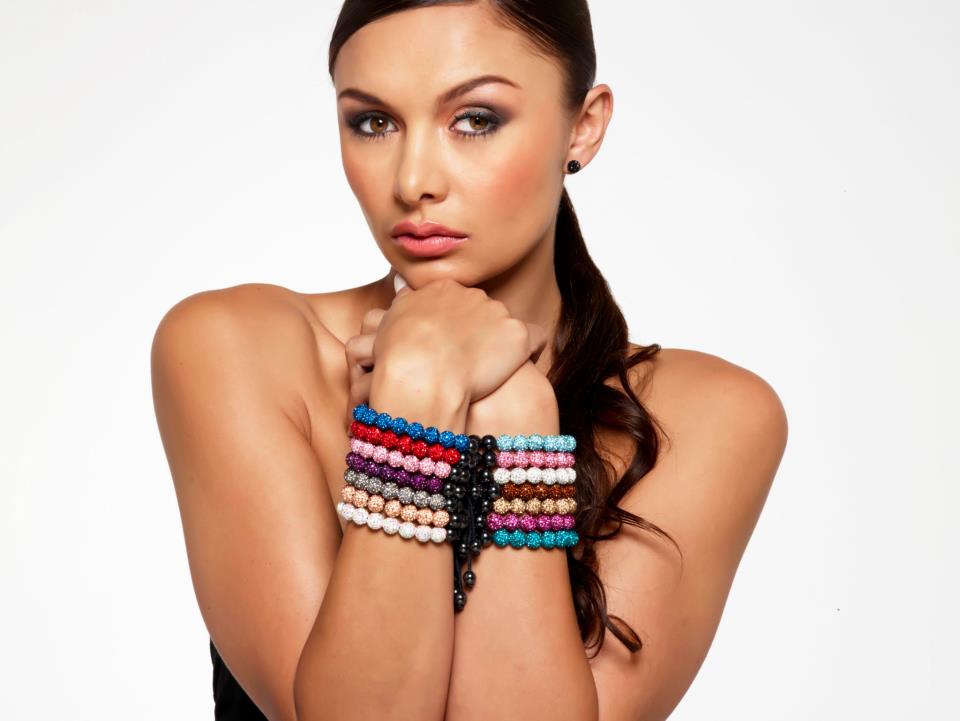 Shamballa Bracelet in Red