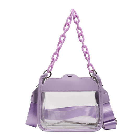 Serena Clear Handbag in Lilac