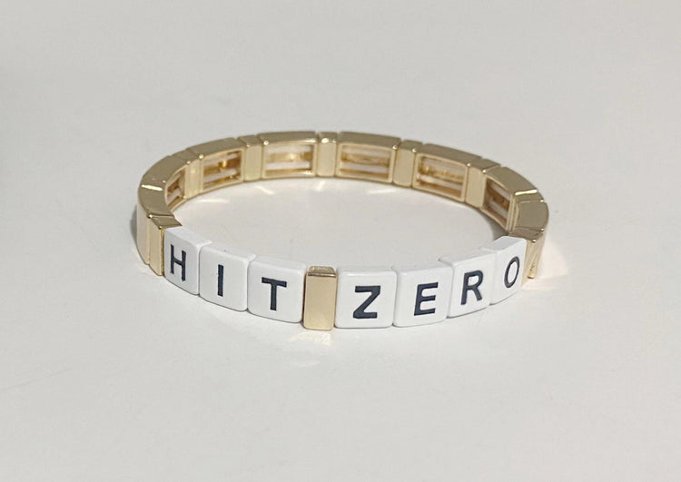 Hit Zero Single Gold Bracelet