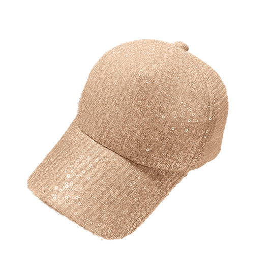 Zoey Sequins Hat in Gold