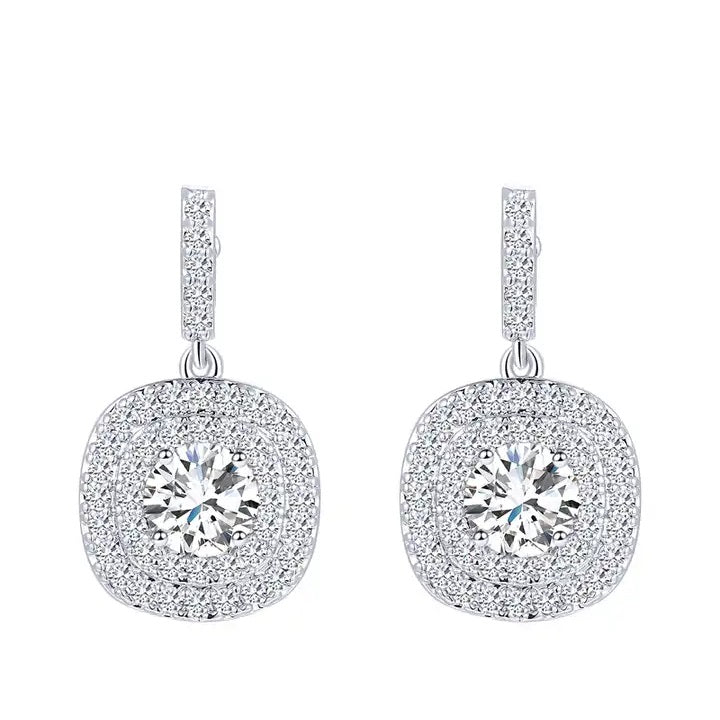 Verona Designer Earrings in Silver