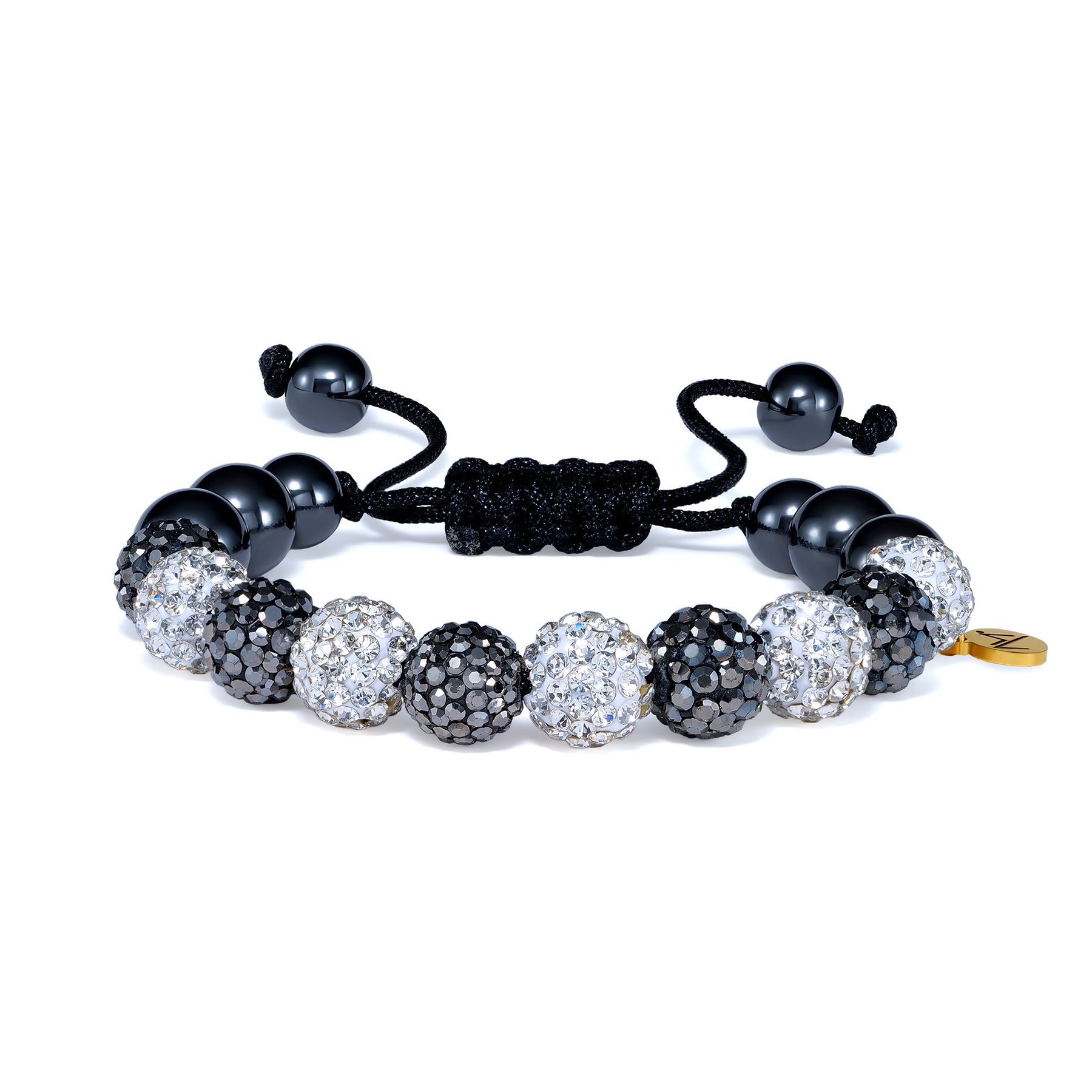 Shamballa Bracelet in Black & White