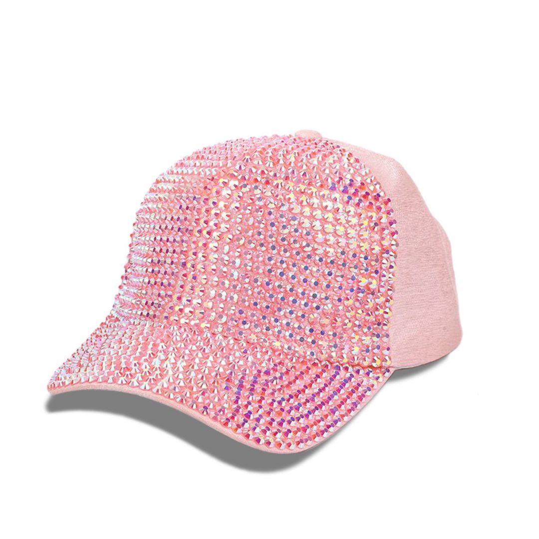 Myka Crystal Hat in Pink