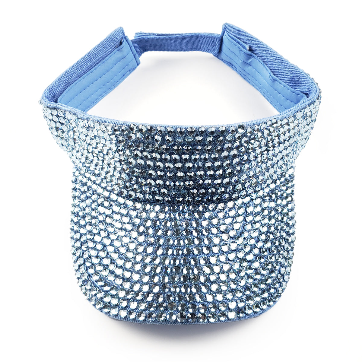 Victoria Visor in Sky Blue with Sky Blue Crystals