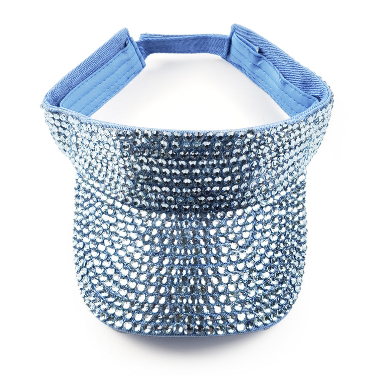 Victoria Visor in Sky Blue with Sky Blue Crystals