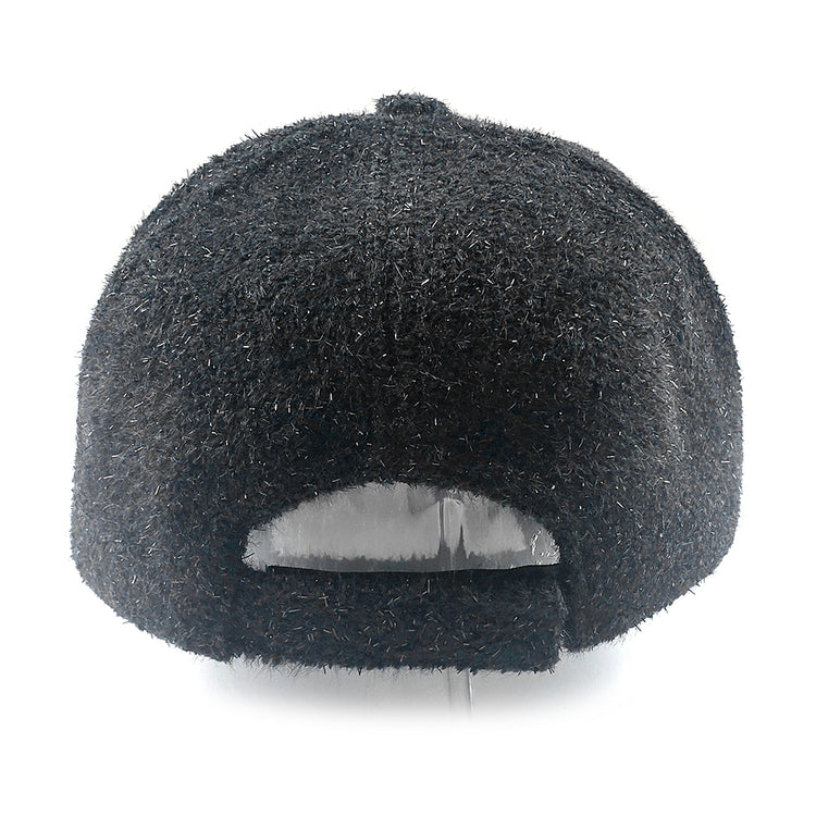 Flora Frost Winter Baseball Hat in Black