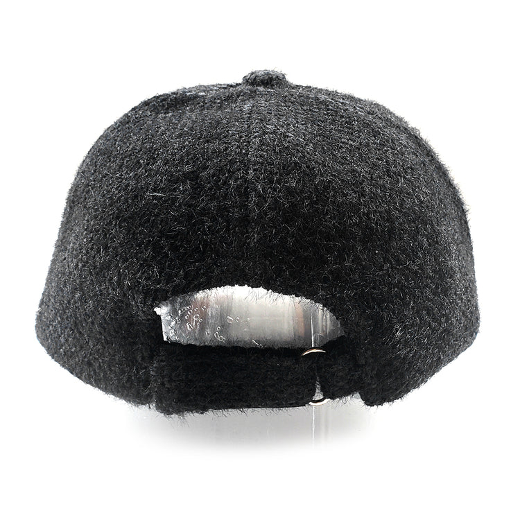 Fleur Winter Baseball Hat in Black