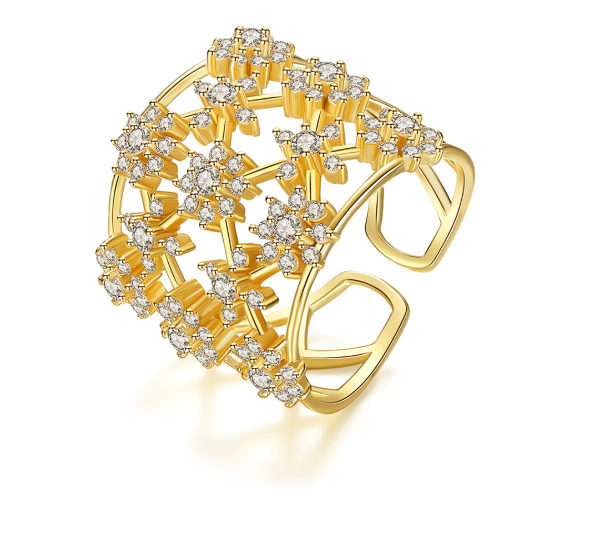 Lynne Adjustable Ring in Gold