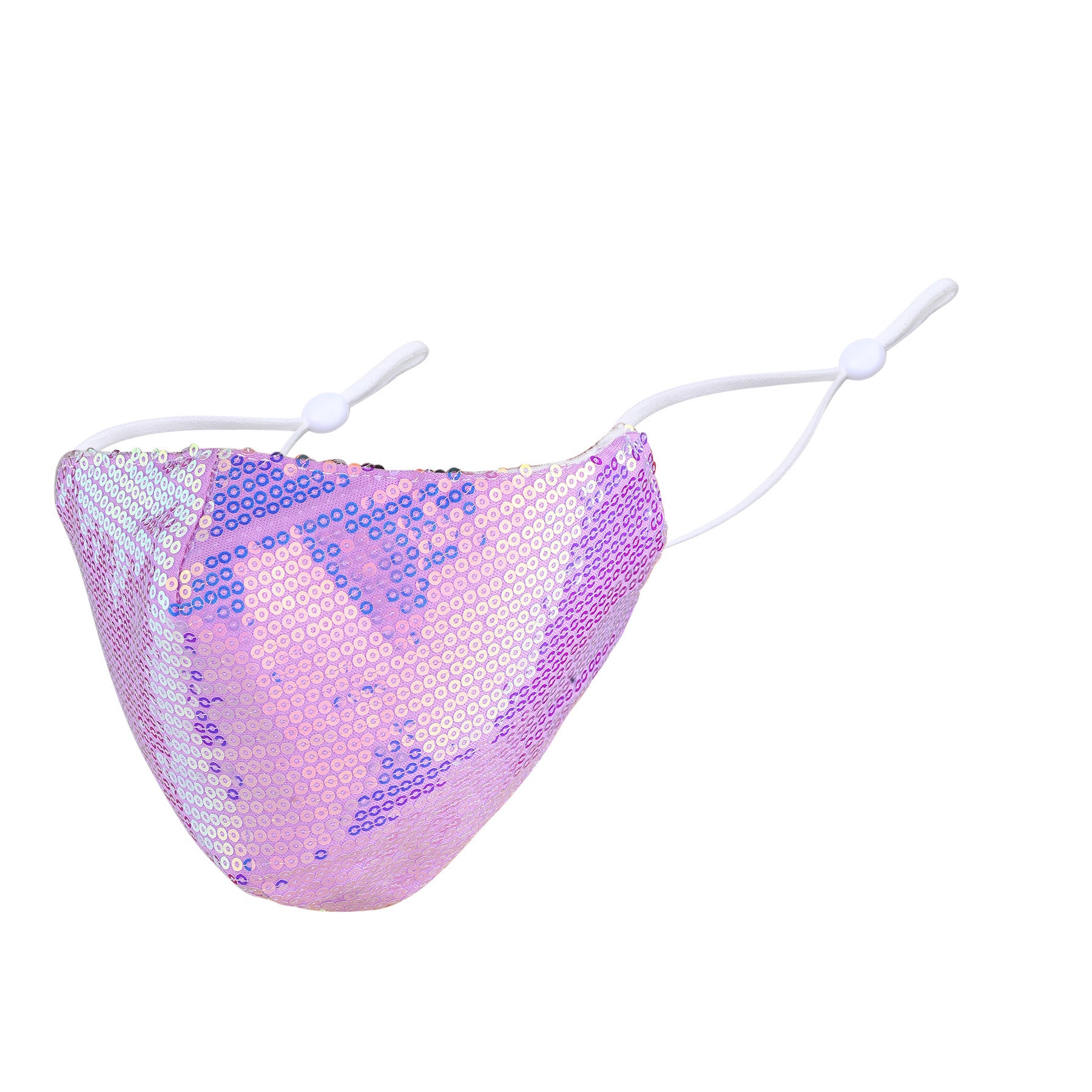 Stella Misty Lilac Iridescent Sequin Mask