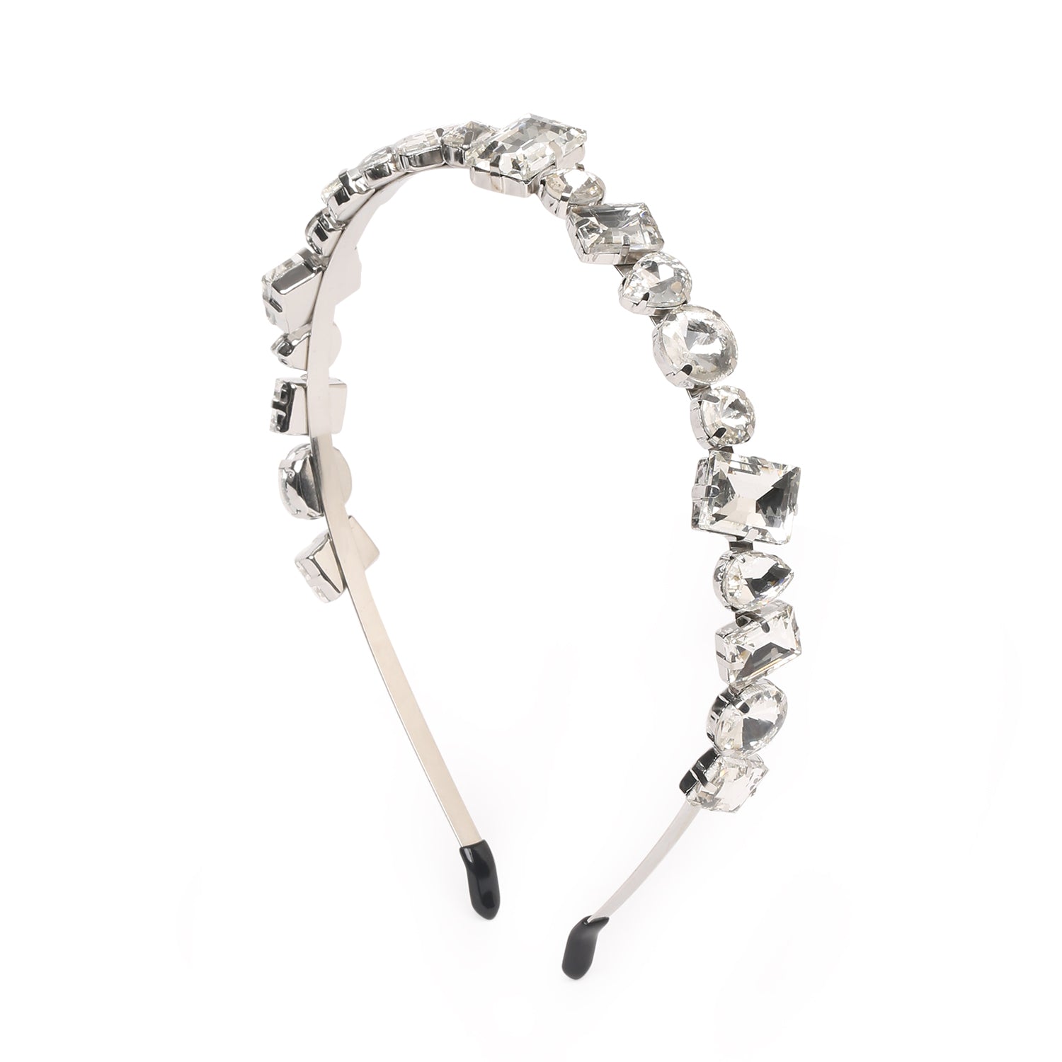 Zena Glamband with Silver Rhinestones