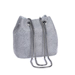 Roxie Silver Rhinestone Handbag