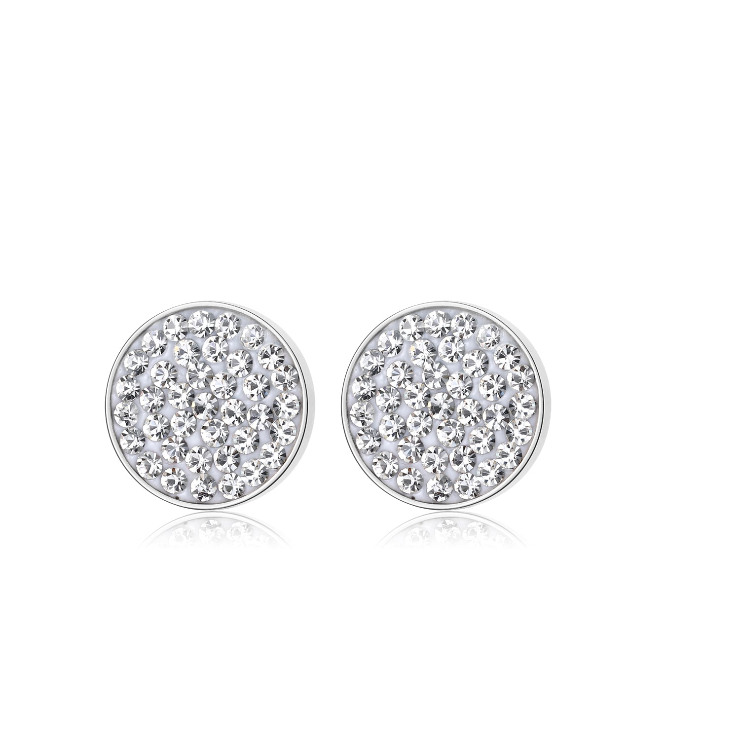 Phoebe White Crystal Studs