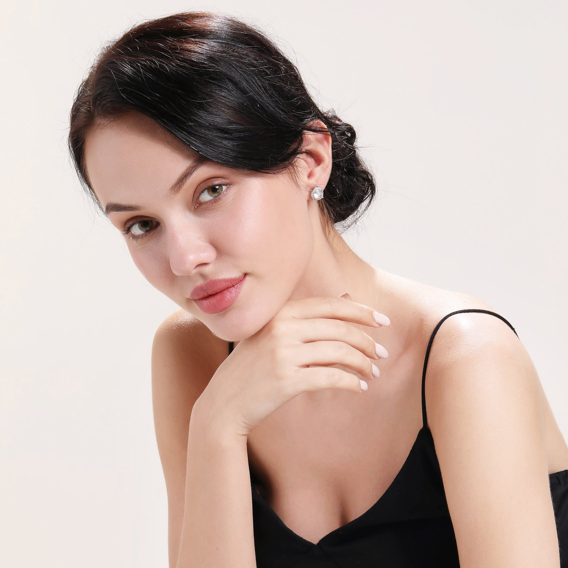 Ivy Round Cubic Zirconia Studs