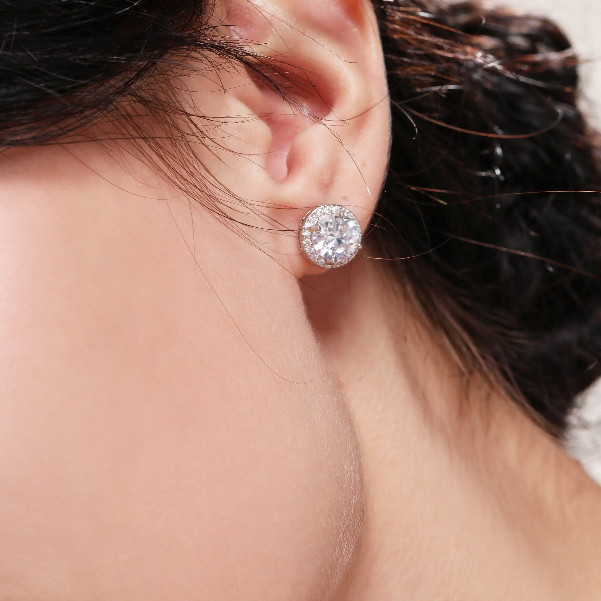 Ivy Round Cubic Zirconia Studs