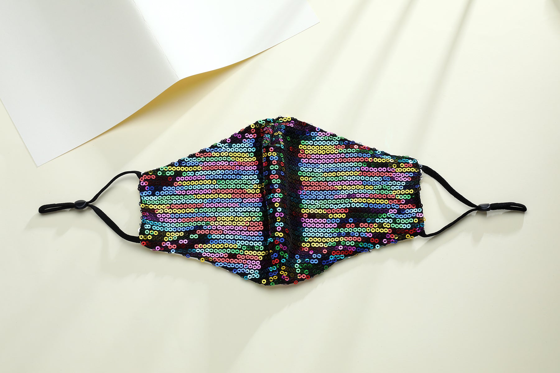 Stella Misty Rainbow Iridescent Sequin Mask