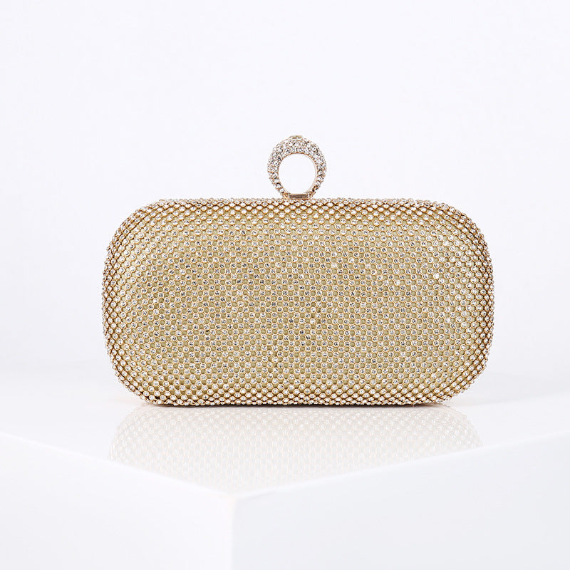 Kirstie Gold Rhinestone Clutch