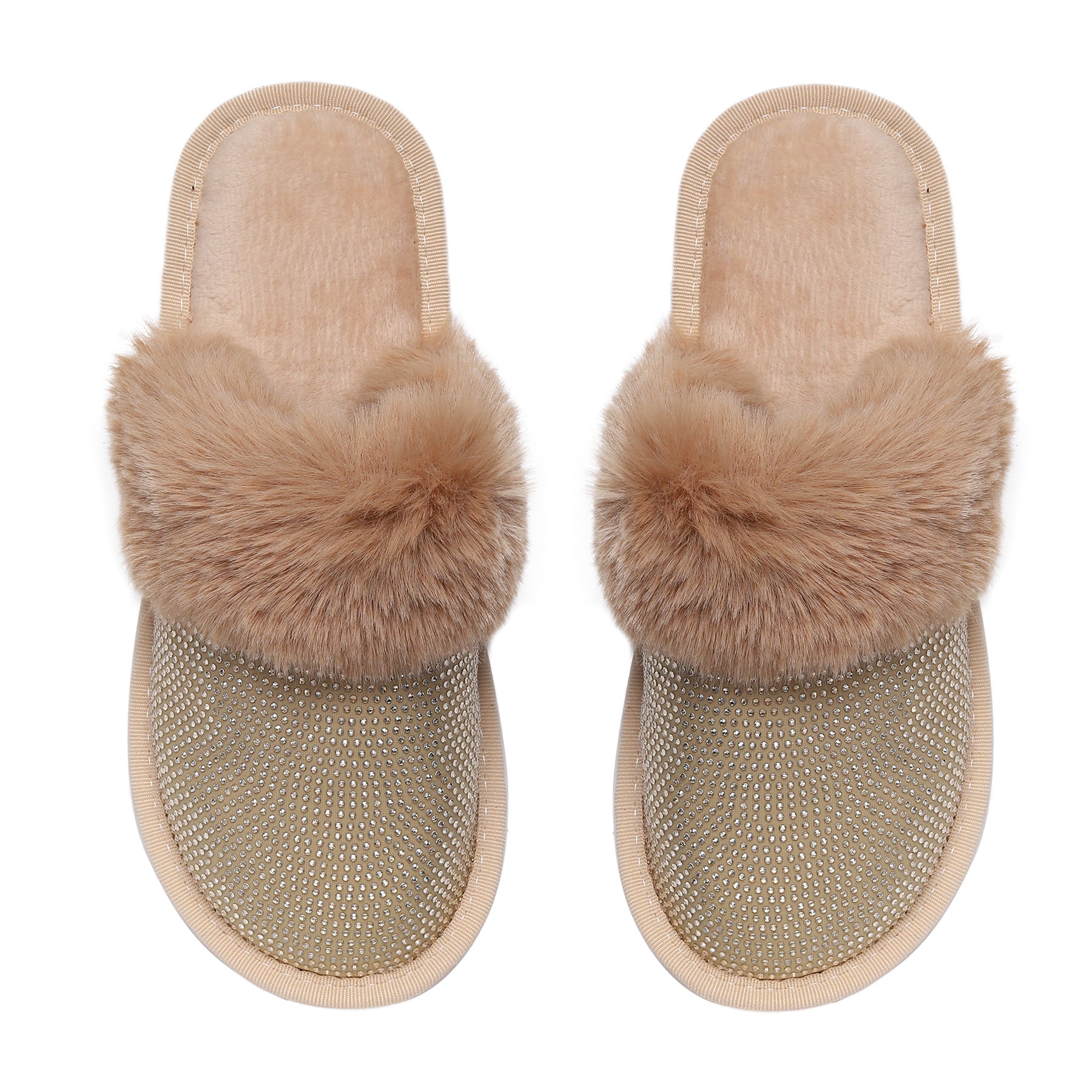 Lora Destiny Glampers in Nude with Nude Crystals