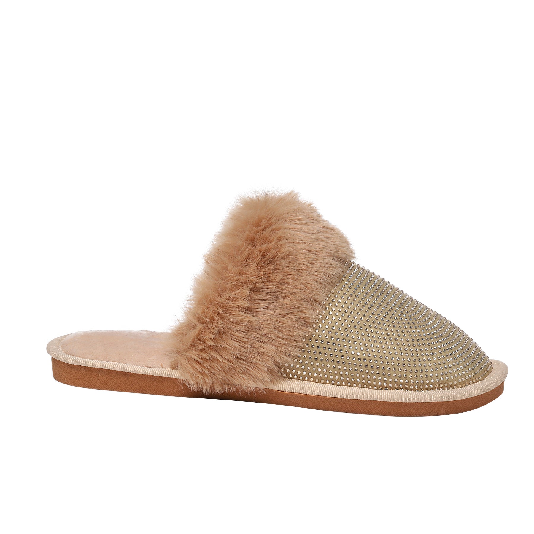 Lora Destiny Glampers in Nude with Nude Crystals