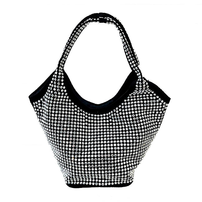 Felicia Black & Silver Handbag