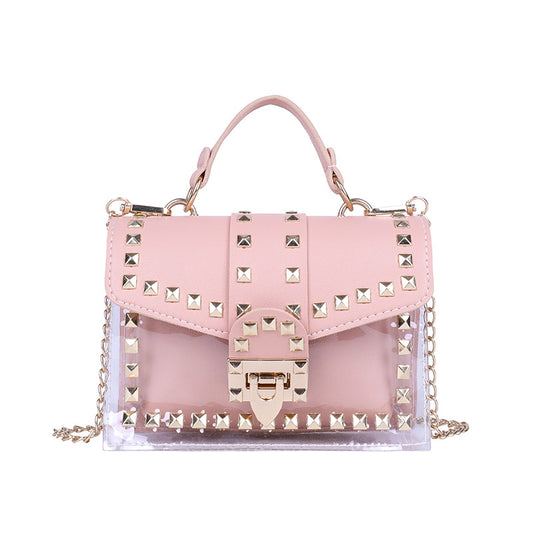 Ami doorzichtige handtas in roze
