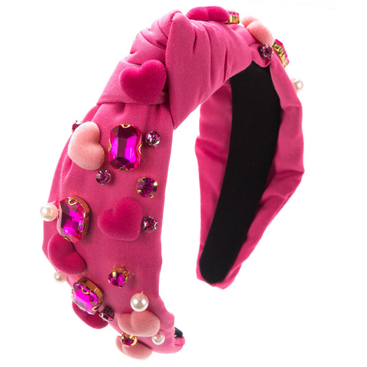 Jeryl Valentine Headband in Pink