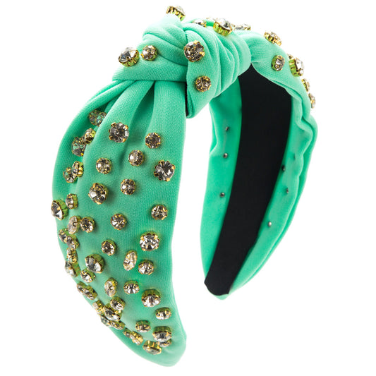 Sherah Studded Headband in Light Green