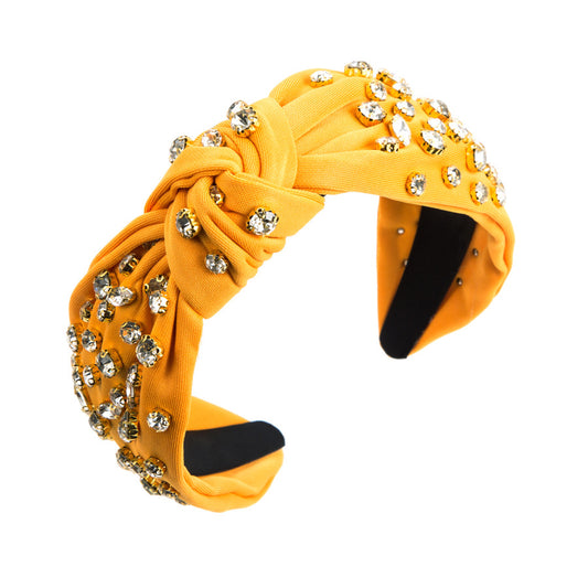 Sherah Studded Headband in Yellow