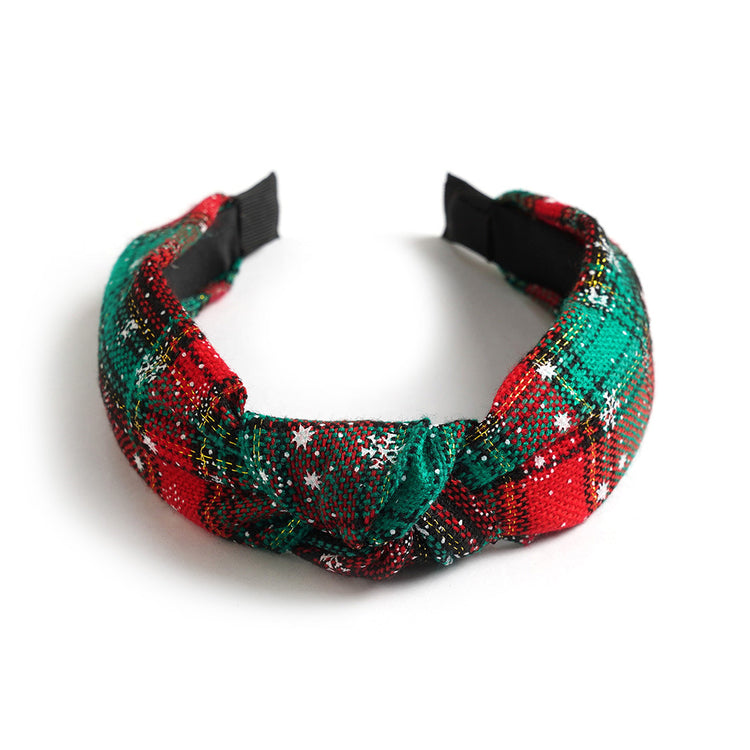 Sera Weihnachts-Designer-Stirnband in Rot und Grün