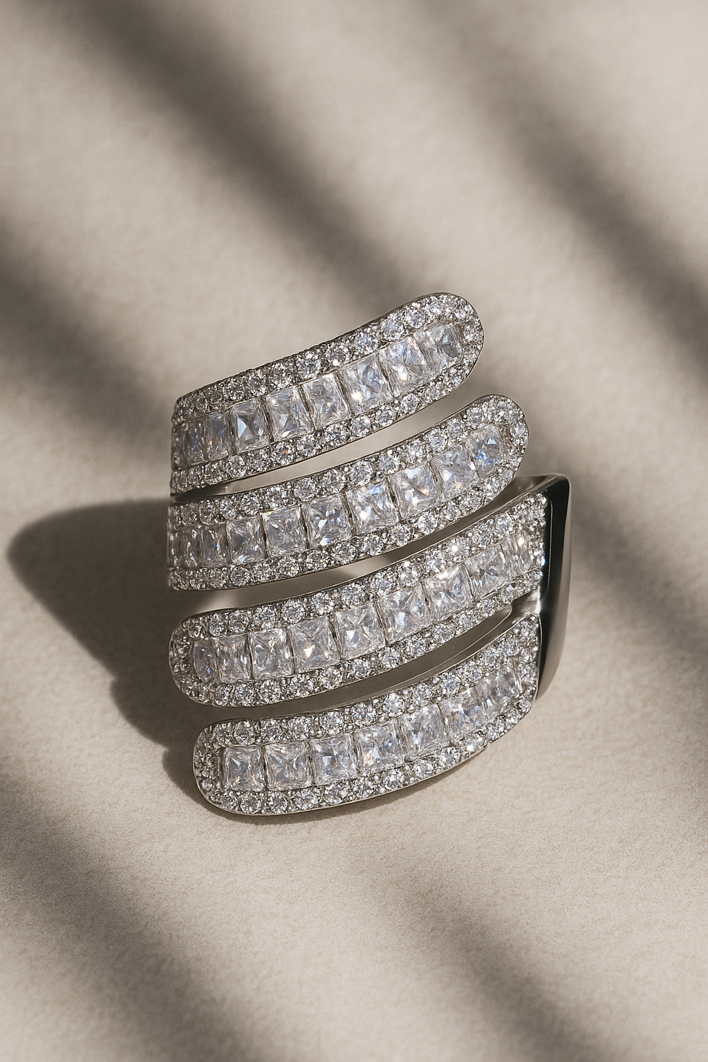 Elaine Adjustable Ring in Silver