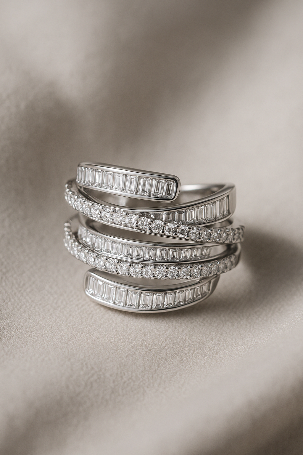 Neeka Adjustable Ring in Silver