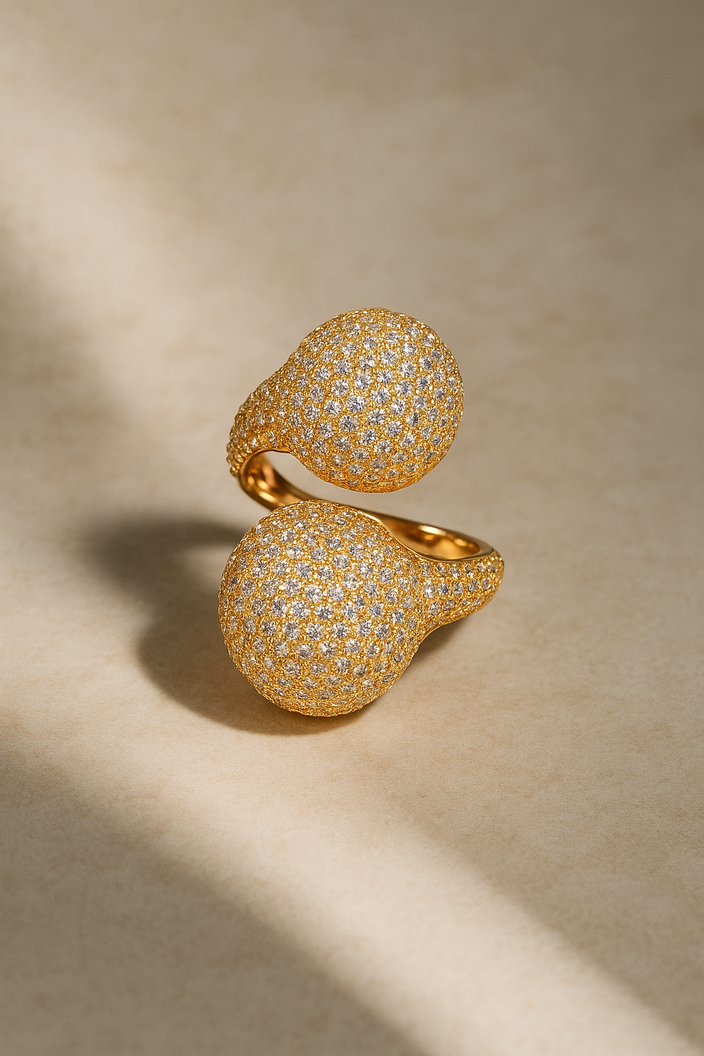 Poppy Adjustable Ring in Gold