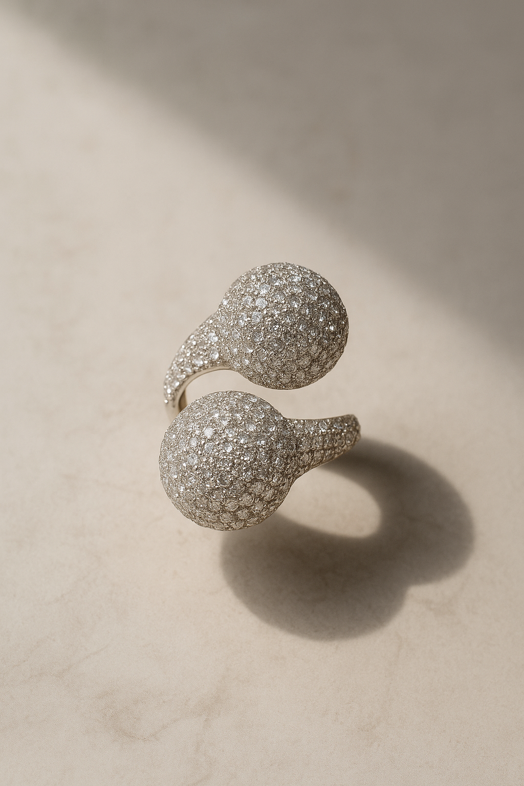 Poppy Adjustable Ring in Silver