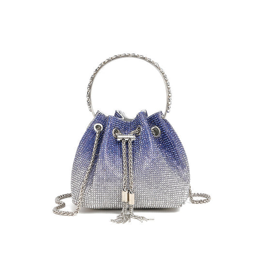 Haven Preciousa Handbag in Silver & Blue