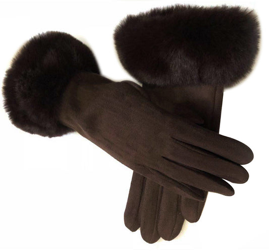 Sandra Gloves in Brown