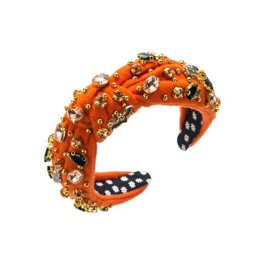Bridgette Halloween Designer Headbands in Orange