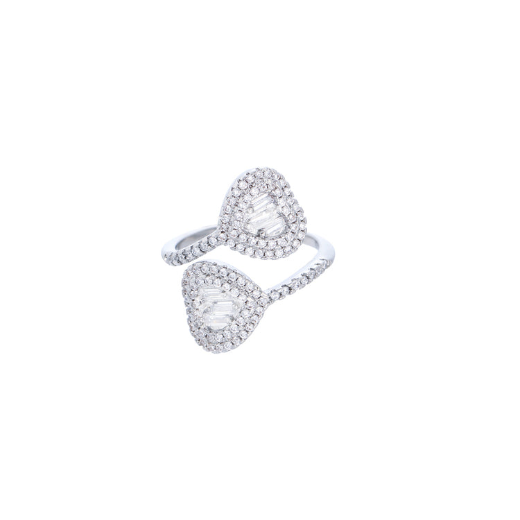 Kylie Adjustable Ring in Silver