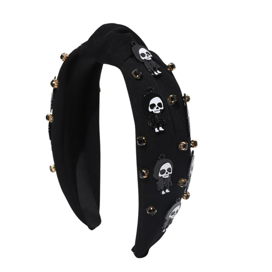 Hooded Halloween Headband in Black