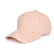 Ebony Crystal Hat in Nude