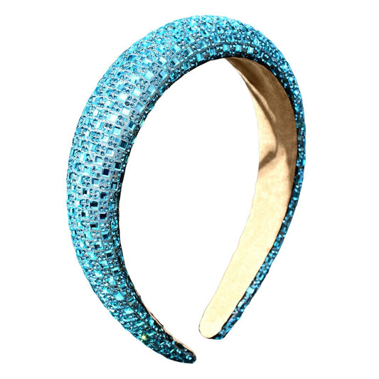 Safira Crystal Headband in Turquoise