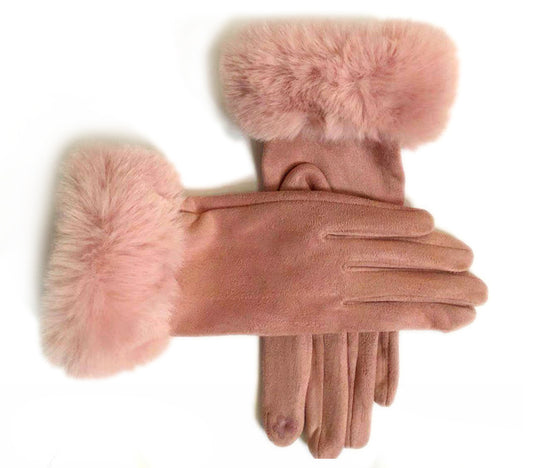Sandra Gloves in Pink