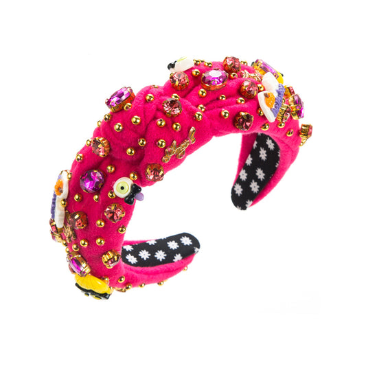 Bridgette Halloween Designer Headbands in Pink