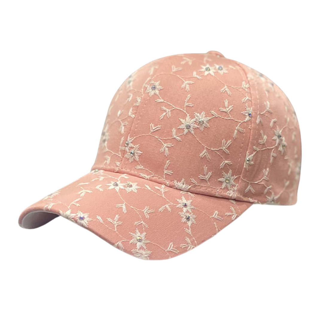 Raisa Crystal Hat in Pink