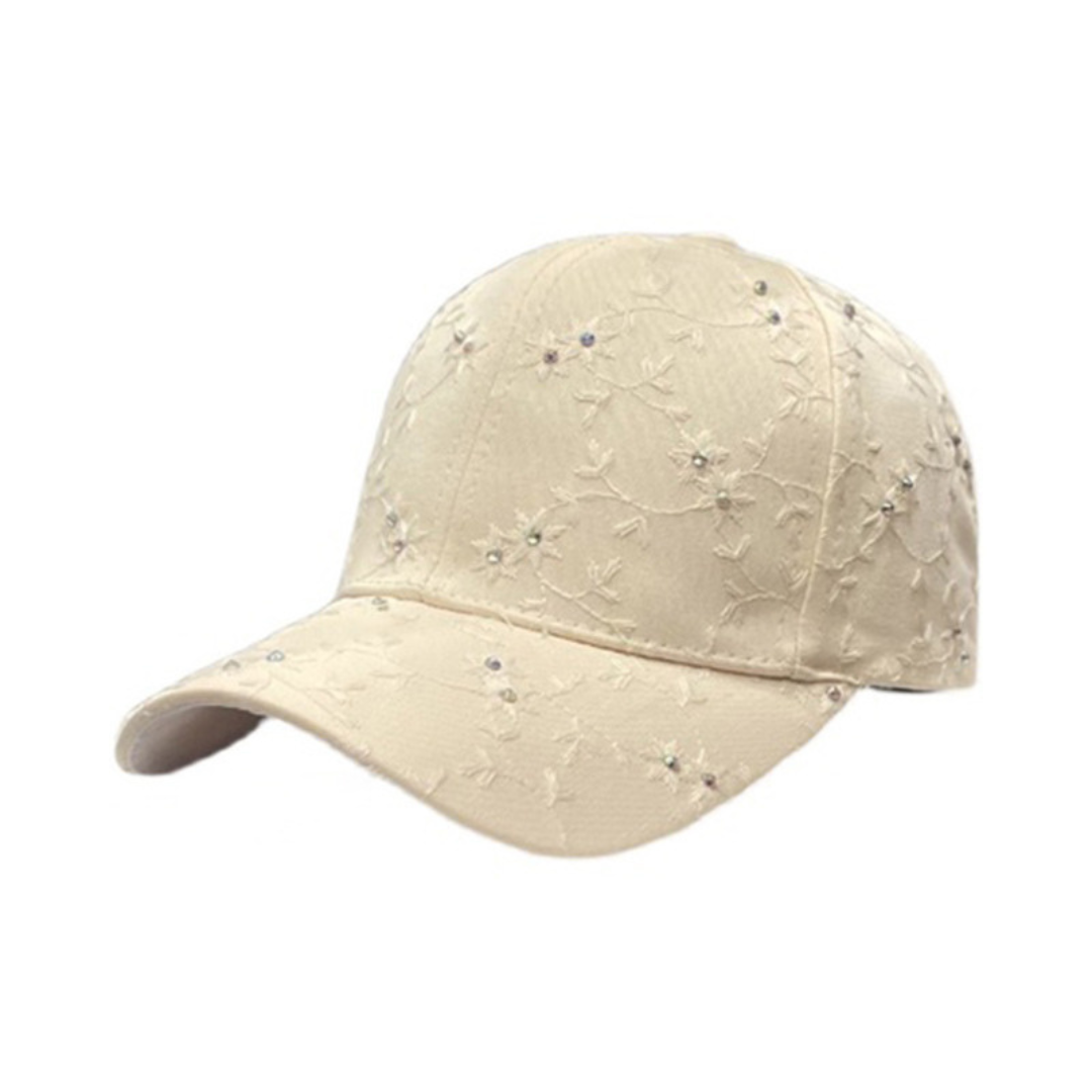 Raisa Crystal Hat in Nude